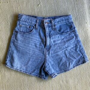 NWT Aritzia Levi’s High Loose Shorts Denim 27